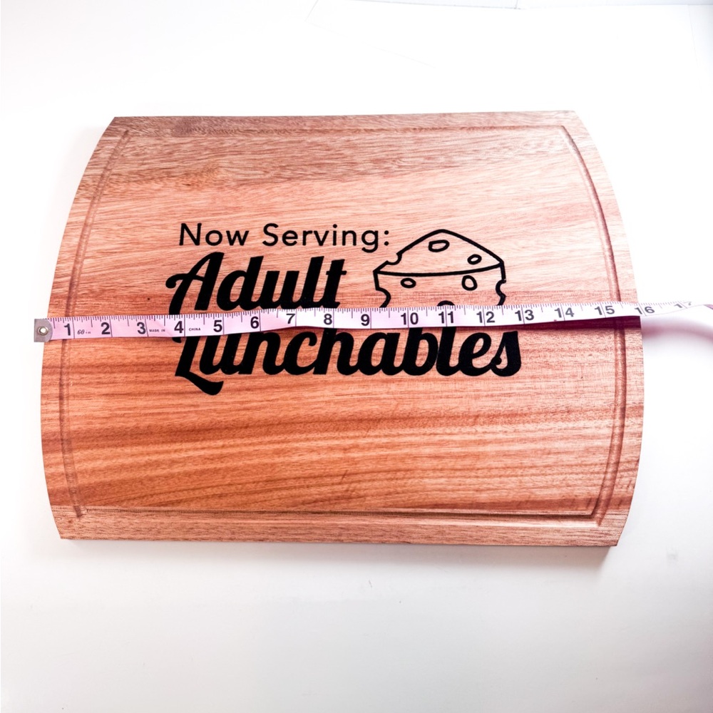 2/$50 Now Serving: Adult Lunchables Charcuterie Board – Wood Cutting Board - Picture 5 of 7